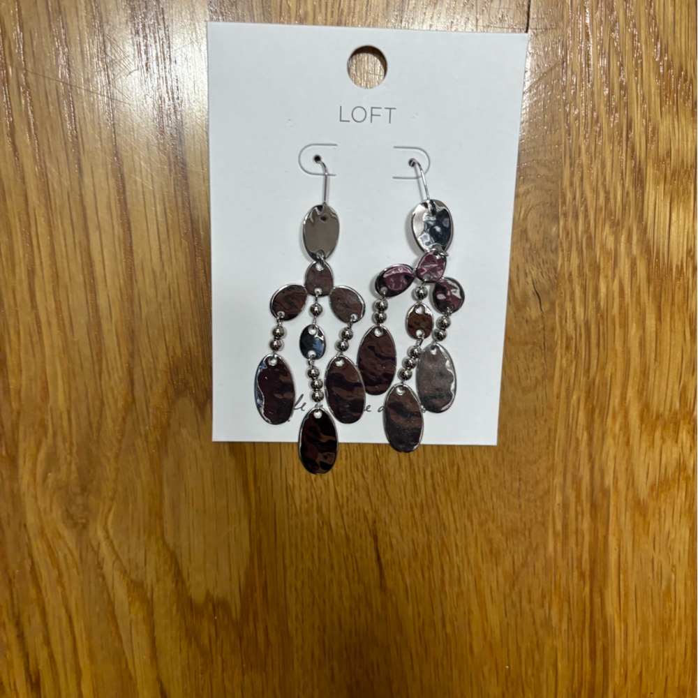 Loft Silver Earrings-NWT